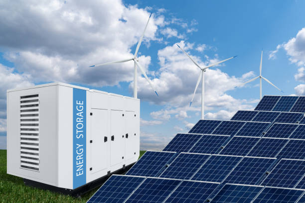 Solar panels installed beside a dry mill grain facility